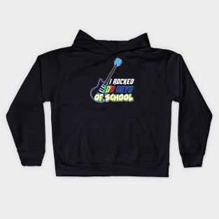 100th Day Of School Guitar Music Student Kids Hoodie